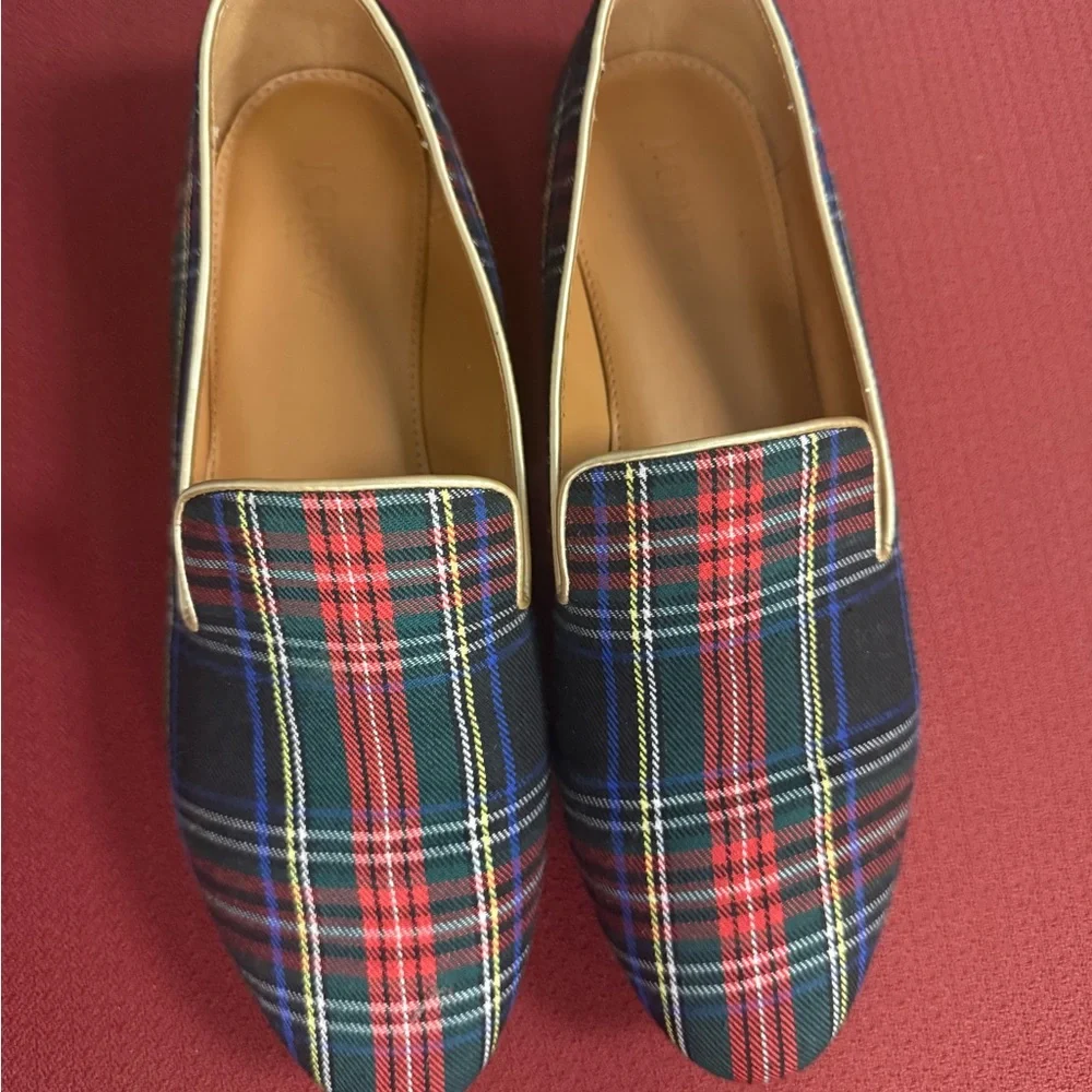 J.Crew tartan plain loafer size 9 - Picture 2 of 6